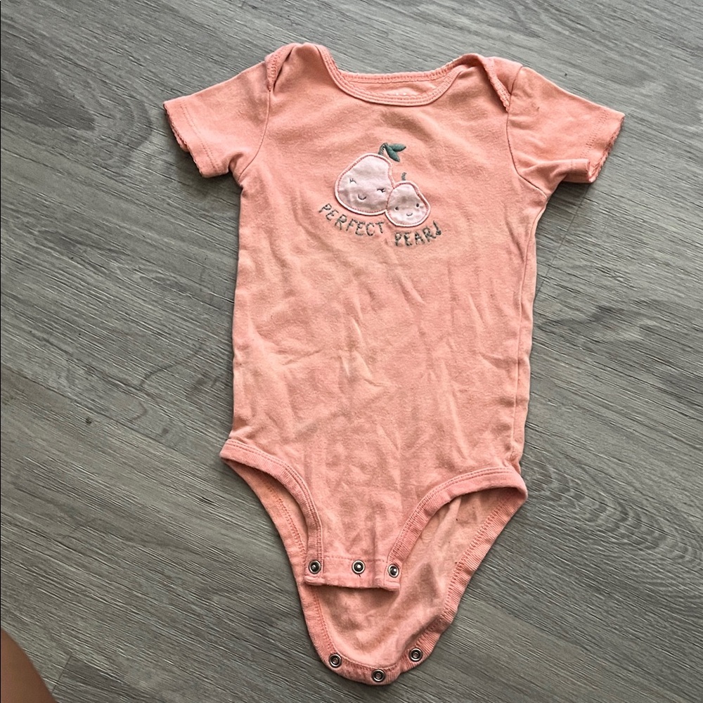 Carter's Peach Bodysuit with Fruit Design